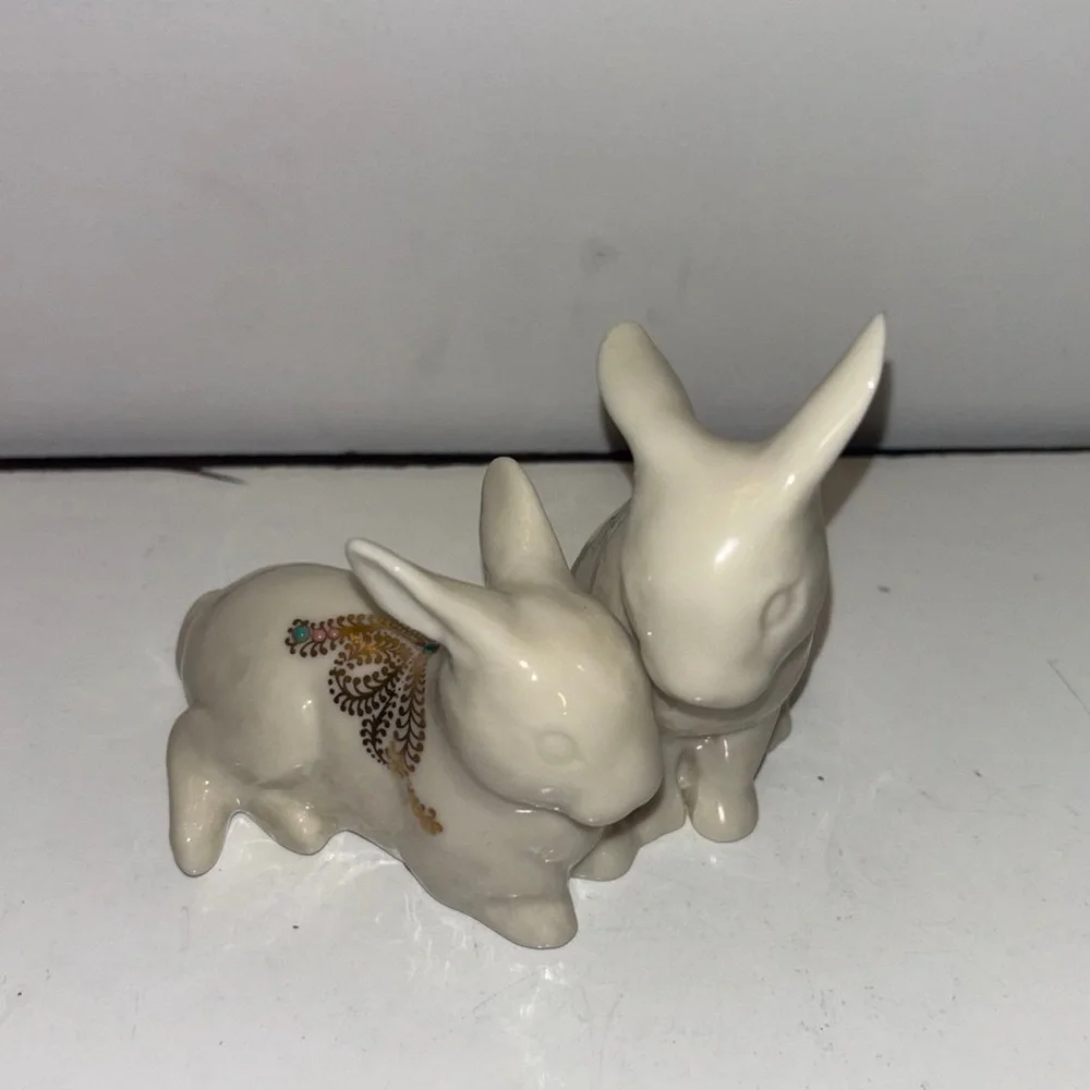 Lenox China Jewels Bunnies Figure